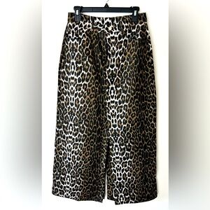 Commence Leopard Maxi Skirt Size M